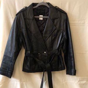 Expressions Black Leather Jacket